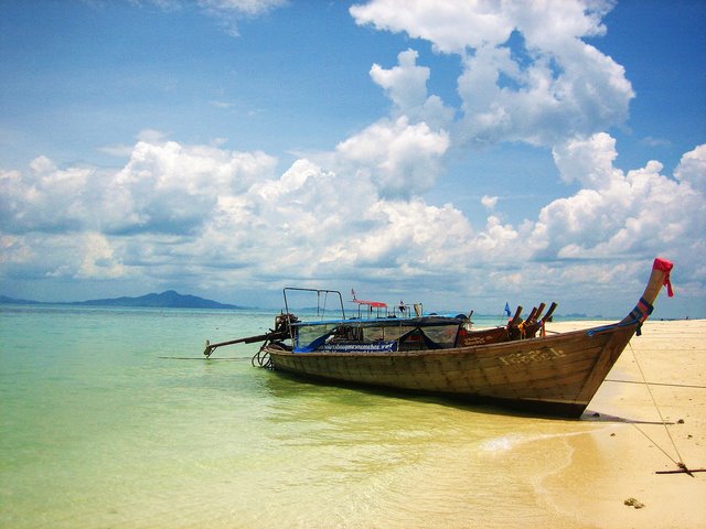 wooden boat : the thailand longtail boat : DIY Small wooden boat 